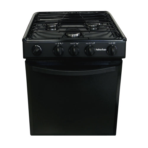 Suburban 3241A   Range, 22", Black, Piezo, Sealed Burner