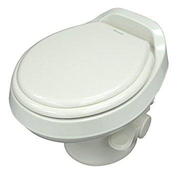 Dometic 302301671 300 Series Lightweight Low Profile RV Toilet White