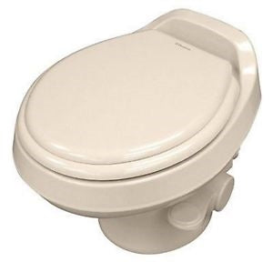 Dometic 302301673 300 Series Lightweight Low Profile RV Toilet Bone