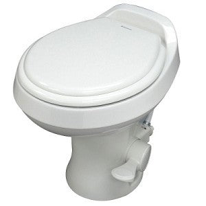Dometic 302301771 300 Series Lightweight Low Profile Toilet White w-Hand Spray