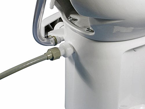 Aqua Magic Style II RV Toilet with Hand Sprayer / Low Profile / White - Thetford 42061