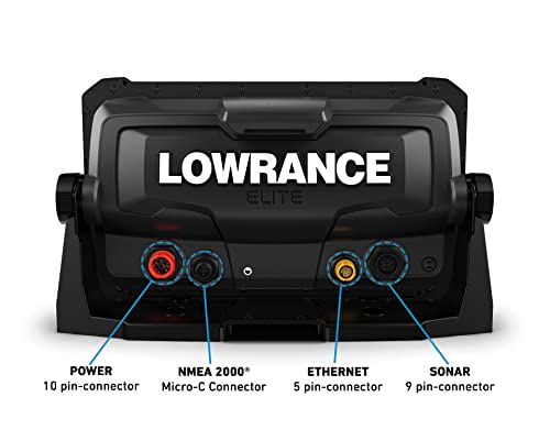 Lowrance Elite FS 9 Fish Finder with ActiveTarget Live Sonar, Preloaded C-MAP Contour+ Charts
