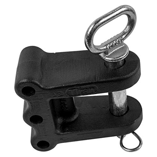 BulletProof Hitches 2-Tang Clevis with 1" Pin for Towing with Drawbar Systems, Pintle Systems, Farm Equipment (Rated 20,000 lbs)