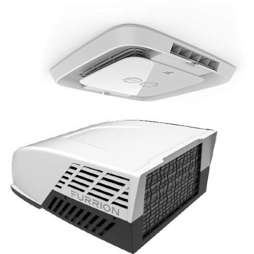 Furrion CHILL Rooftop Air Conditioner with Manual Control. Includes a Chill 14,500 BTU Rooftop Airconditioner (White) CHILL Air Distribution Box with Manual Control - EACMAN2