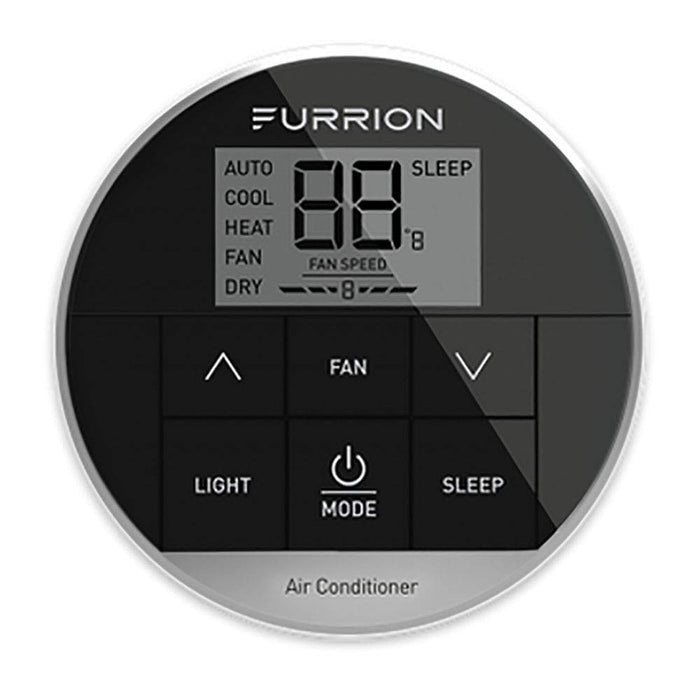Furrion Single Zone Premium Wall Thermostat, Black, Standard, Model: FACW10ESSA-BL