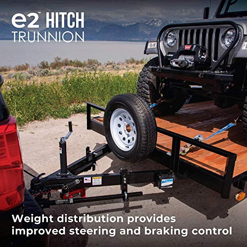 Fastway e2 2-Point Sway Control Trunnion Hitch, 92-00-0450, 4,500 Lbs Trailer Weight Rating, 450 Lbs Tongue Weight Rating, Weight Distribution Kit Includes Standard Hitch Shank, Ball NOT Included