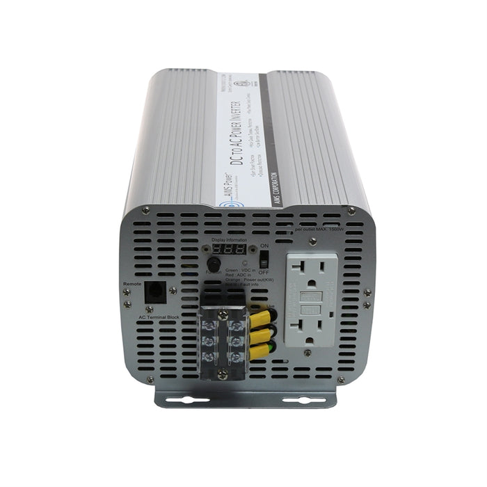 AIMS Power 3600 Watt Power Inverter GFCI ETL Certified Conforms to UL458 Standards