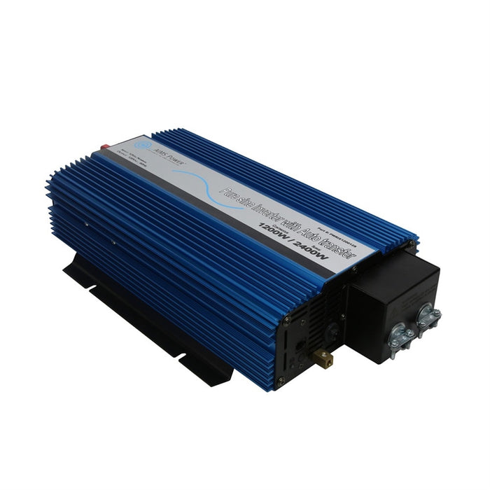 AIMS Power 1200 Pure Sine Inverter with Transfer Switch - ETL Certified Conforms to UL458 Standards Hardwire Only